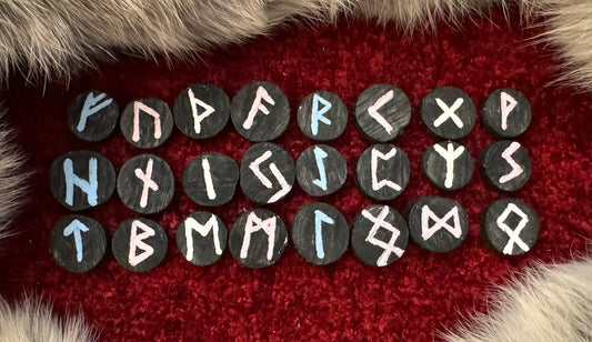 Transgender Flag Elder Futhark Rowan Rune Set