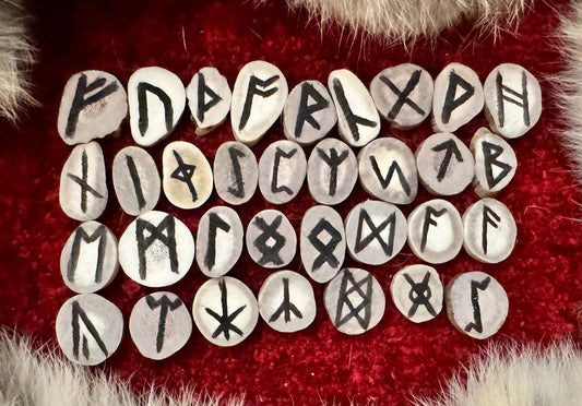 Anglo-Saxon Elk Antler Rune Set